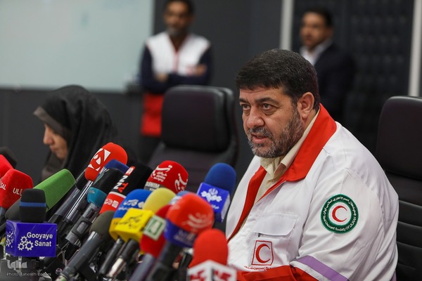 نشست خبری رئیس جمعیت هلال احمر