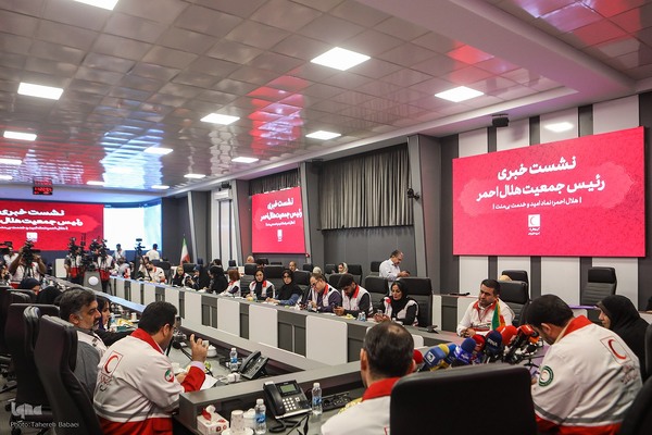 نشست خبری رئیس جمعیت هلال احمر