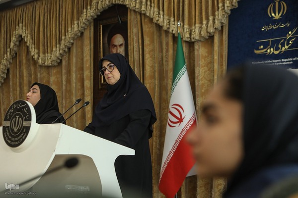 نشست خبری فاطمه مهاجرانی، سخنگوی دولت