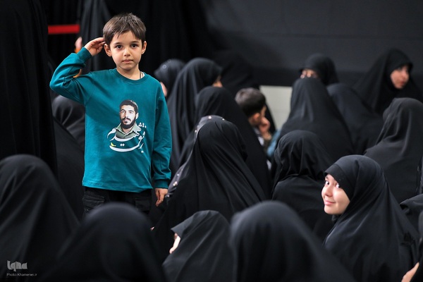 اولین شب مراسم عزاداری شهادت حضرت زهرا(س) با حضور رهبر معظم انقلاب