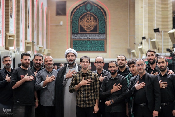 اولین شب مراسم عزاداری شهادت حضرت زهرا(س) با حضور رهبر معظم انقلاب