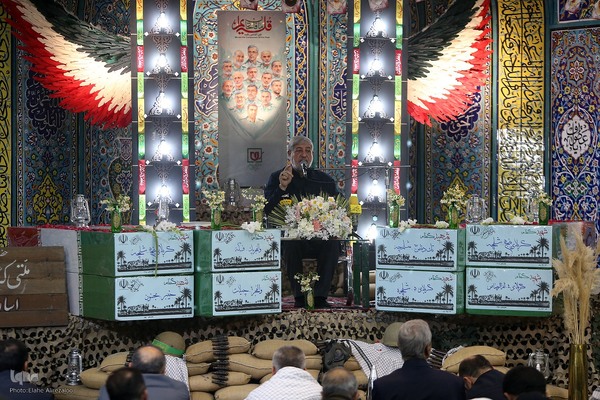 وداع با پیکر پاک ۱۰۰ شهید گمنام