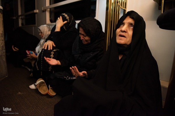 آئین عزاداری شهادت حضرت فاطمه الزهرا (س) در قطار ایران