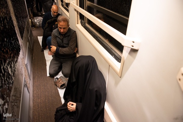 آئین عزاداری شهادت حضرت فاطمه الزهرا (س) در قطار ایران