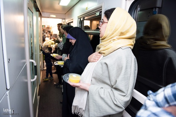 آئین عزاداری شهادت حضرت فاطمه الزهرا (س) در قطار ایران