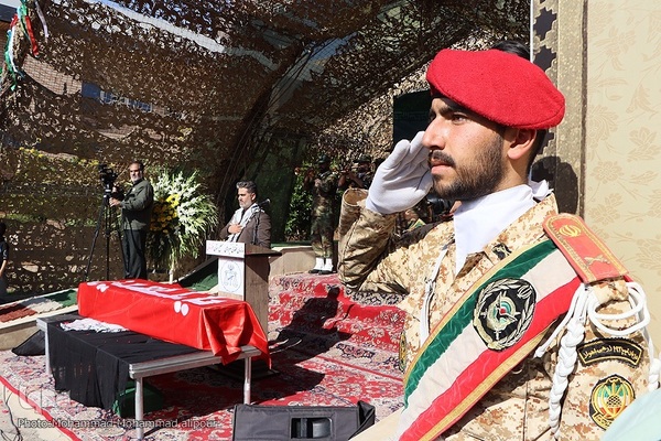 تشییع و خاکسپاری شهید گمنام در خوزستان