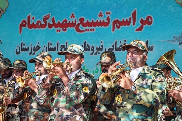 تشییع و خاکسپاری شهید گمنام در خوزستان