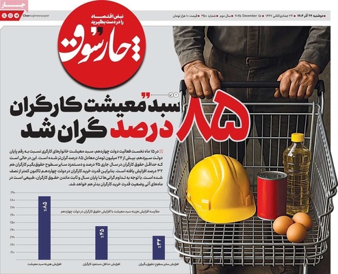 صفحه نخست روزنامه‌های دوشنبه ۲۴ آذر ۱۴۰۴