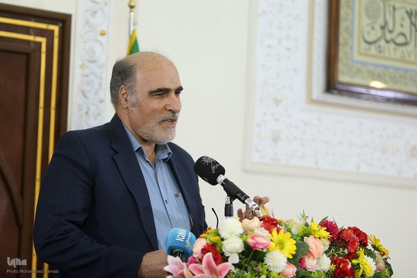 انشاءالله رحمتی استاد فلسفه و رئیس بنیاد علمی و فرهنگی بوعلی‌سینا در آئین پاسداشت روز پژوهش