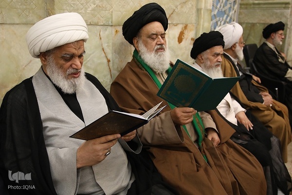 مراسم بزرگداشت آیت الله گلپایگانی در مسجد اعظم قم