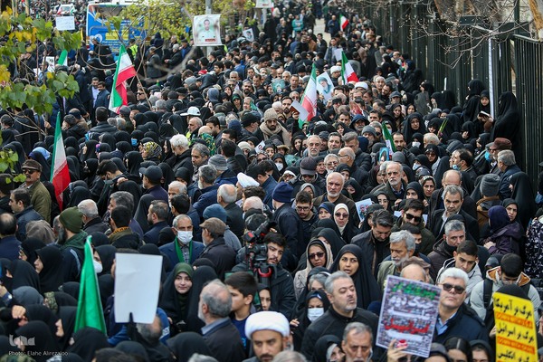 آیین تشییع پیکر مطهر شهدا