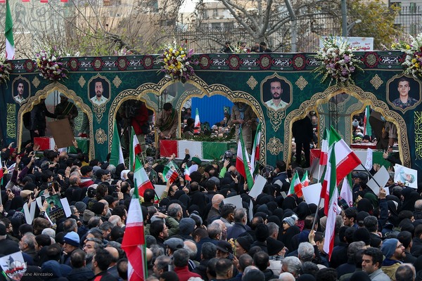 آیین تشییع پیکر مطهر شهدا