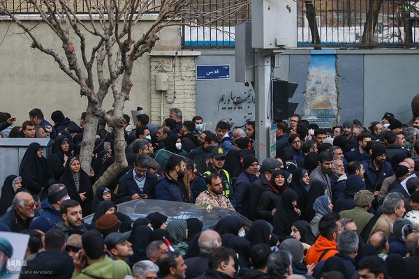 آیین تشییع پیکر مطهر شهدا