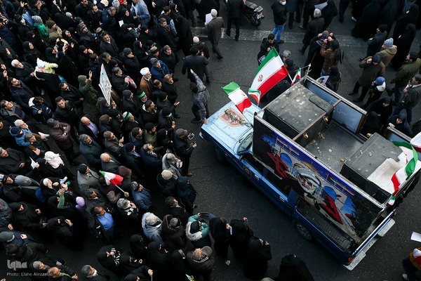 آیین تشییع پیکر مطهر شهدا