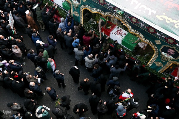 آیین تشییع پیکر مطهر شهدا