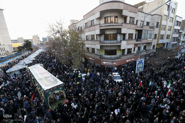 آیین تشییع پیکر مطهر شهدا