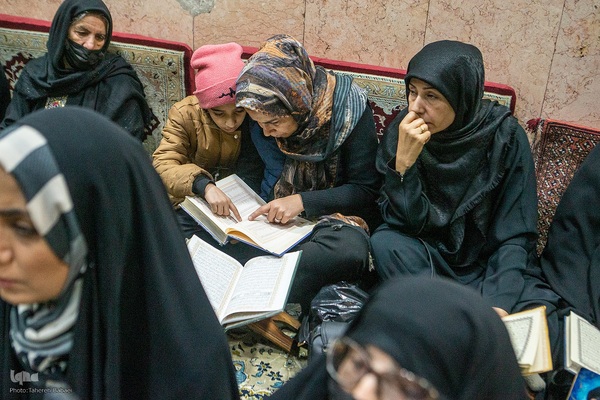 محفل قرآن در مسجد ابوذر تهران