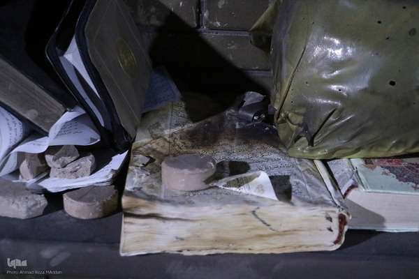 مسجدی که سوخت ولی نماز جماعت آن خاموش نشد