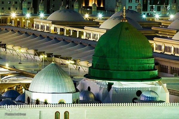 حرم مطهر نبوی میعادگاه عاشقان پیامبر رحمت