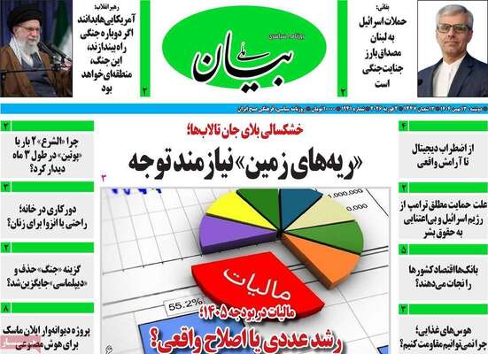 صفحات نخست روزنامه‌های دوشنبه ۱۳ بهمن ۱۴۰۴