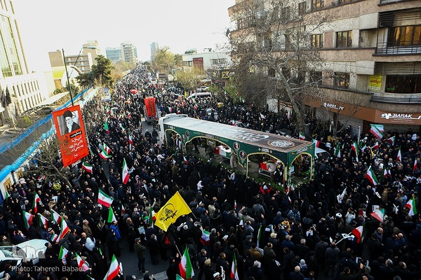 تشییع پیکر فرماندهان شهید