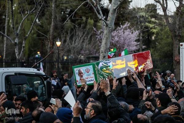 تشییع پیکر فرماندهان شهیددر معراج شهدا