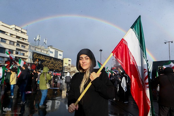 تحویل سال نو در میدان انقلاب تهران