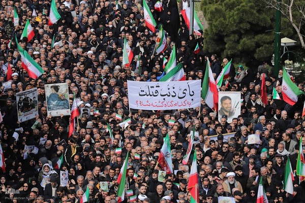 تشییع پیکر 21 شهید تجاوز آمریکایی _ صهیونی در تبریز