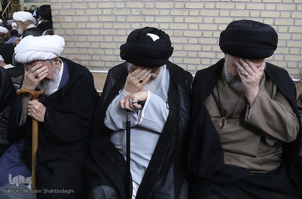 مجلس ترحیم همسر آیت‌الله العظمی سیستانی در قم