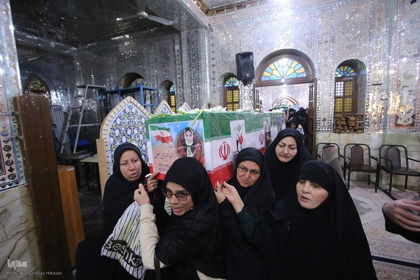 آیین وداع و تشییع پیکرهای مطهر ۱۱ شهید جنگ رمضان در شیراز