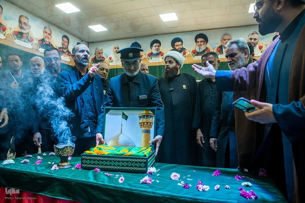 حضور خادمان بارگاه امام علی بن موسی الرضا در معراج الشهدا سپاه