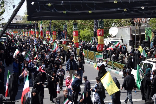 تهران در سوگ چهلمین روز شهادت رهبر شهید انقلاب اسلامی