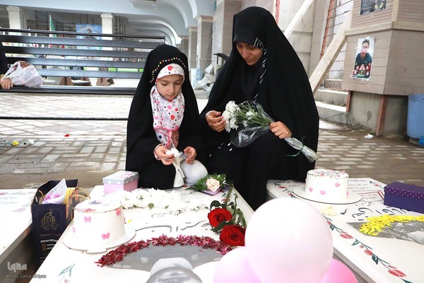 بزرگداشت روز دختر در گلزار شهدا وادی رحمت تبریز