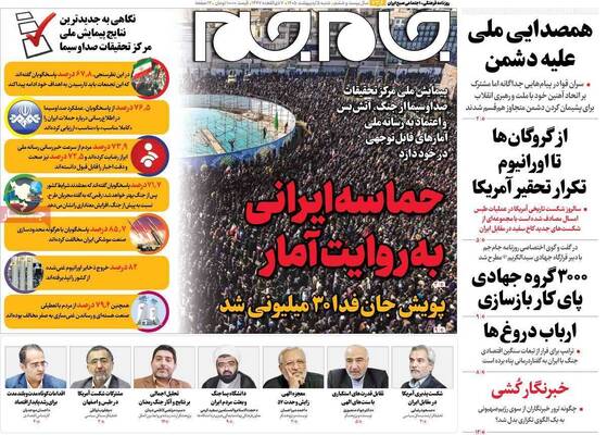 صفحات نخست روزنامه‌های شنبه ۵ اردیبهشت ۱۴۰۵