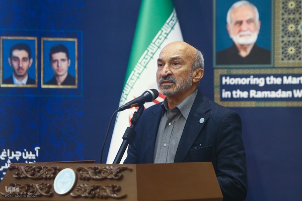 پاسداشت مقام شهیدان لاریجانی و خرازی در دانشگاه تهران