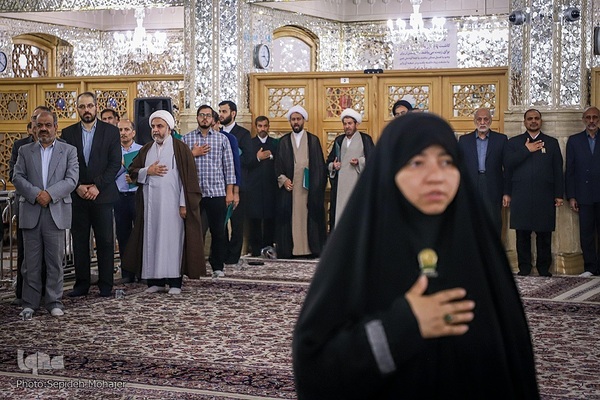 مراسم بزرگداشت حکیم معاصر محمدحسین حشمت‌پور در حرم مطهر رضوی