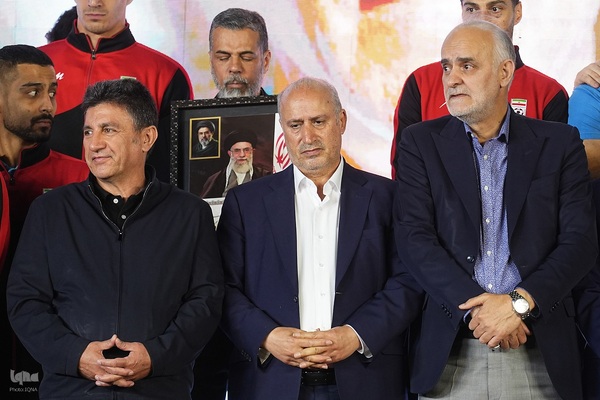 مراسم بدرقه تیم ملی فوتبال ایران در میدان انقلاب