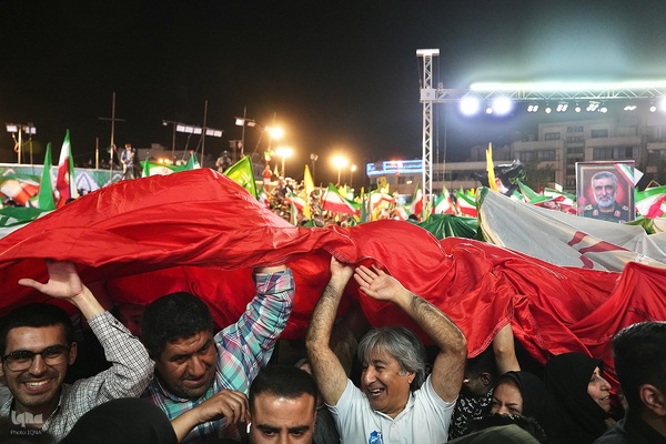 مراسم بدرقه تیم ملی فوتبال ایران در میدان انقلاب