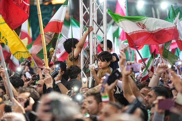 مراسم بدرقه تیم ملی فوتبال ایران در میدان انقلاب