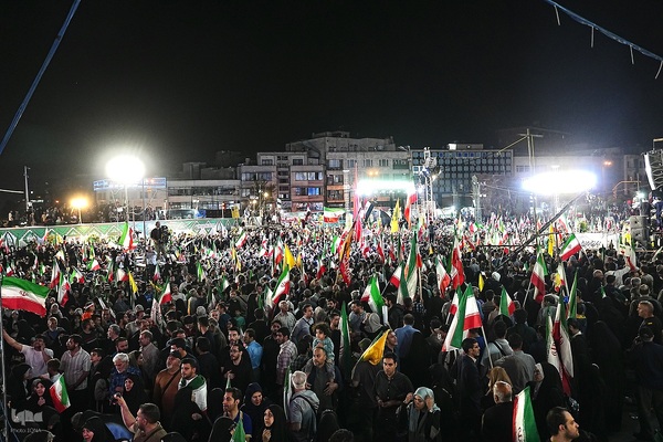 مراسم بدرقه تیم ملی فوتبال ایران در میدان انقلاب