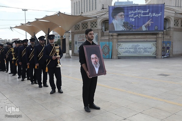 عزاداری خادمان حضرت معصومه در روز شهادت امام جواد(ع)