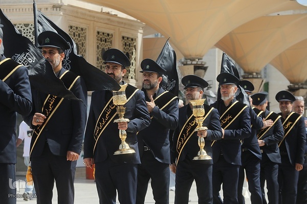 عزاداری خادمان حضرت معصومه در روز شهادت امام جواد(ع)