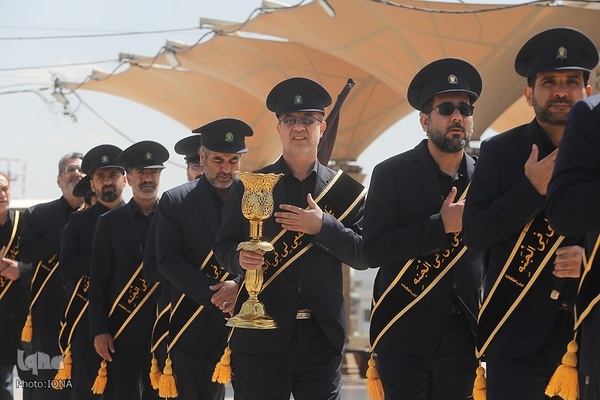 عزاداری خادمان حضرت معصومه در روز شهادت امام جواد(ع)