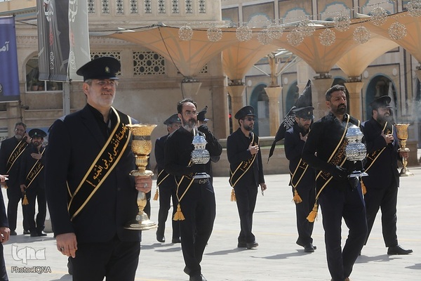 عزاداری خادمان حضرت معصومه در روز شهادت امام جواد(ع)