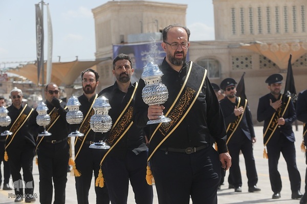 عزاداری خادمان حضرت معصومه در روز شهادت امام جواد(ع)