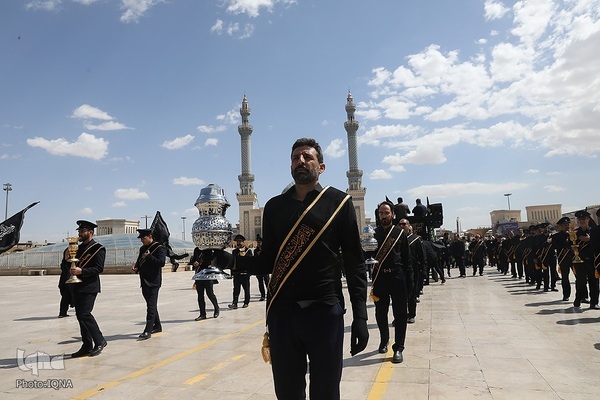عزاداری خادمان حضرت معصومه در روز شهادت امام جواد(ع)