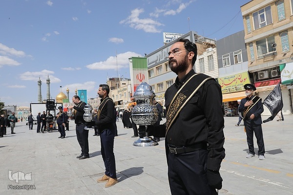 عزاداری خادمان حضرت معصومه در روز شهادت امام جواد(ع)
