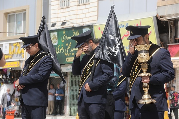 عزاداری خادمان حضرت معصومه در روز شهادت امام جواد(ع)