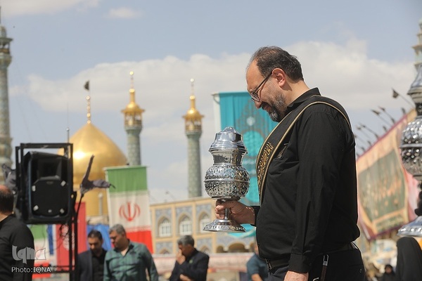 عزاداری خادمان حضرت معصومه در روز شهادت امام جواد(ع)