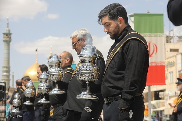 عزاداری خادمان حضرت معصومه در روز شهادت امام جواد(ع)